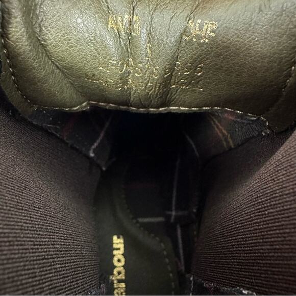 NWOB Barbour Evie Leather Chelsea Boots Lug Sole Brown Size EU 38/ UK 5 / US 7 - Picture 11 of 11